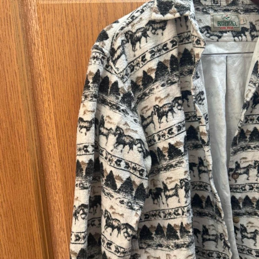 RedHead Black and White Patterned Jacket - image 2